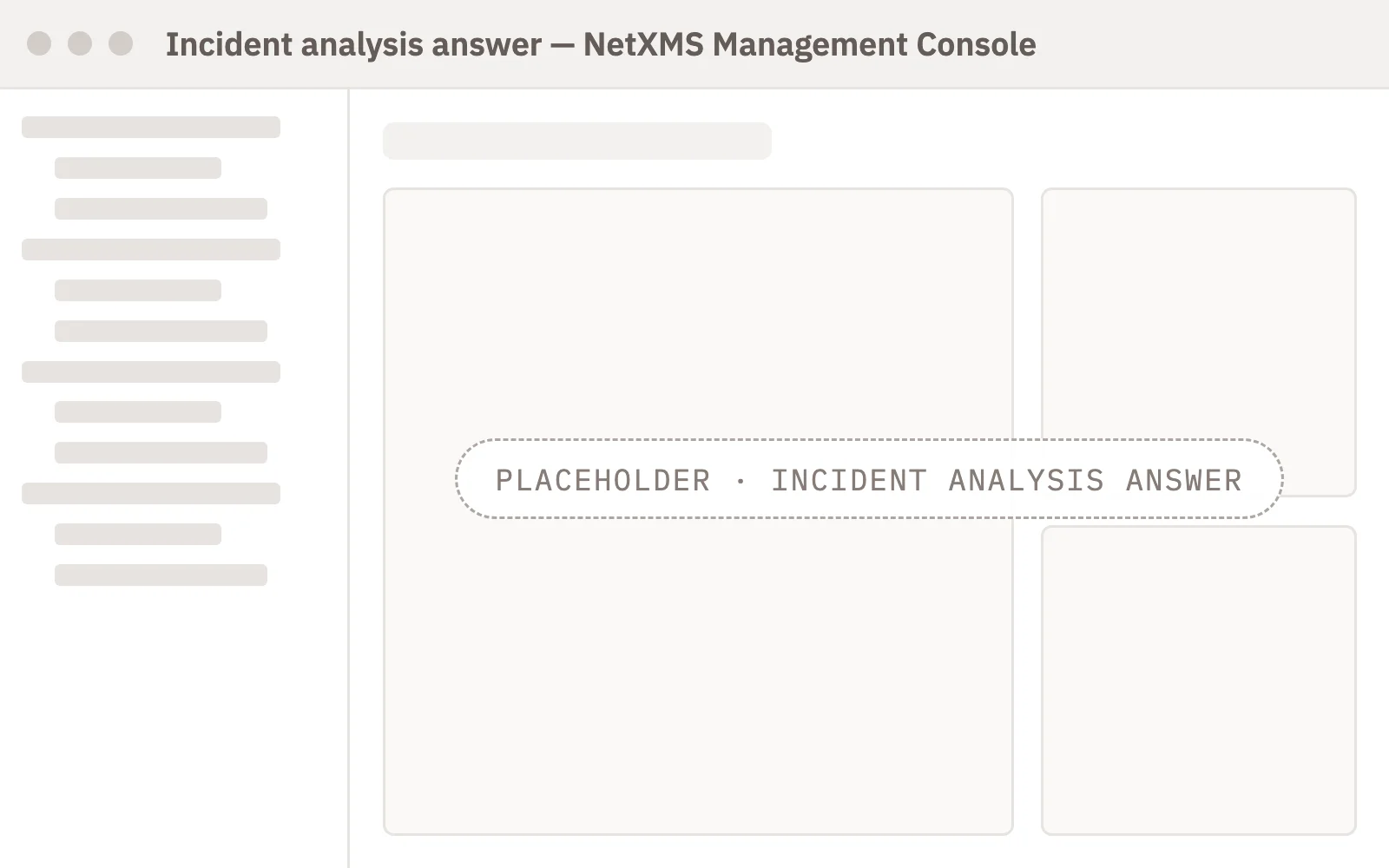 Incident analysis answer from the assistant, with topology context and correlated alarms