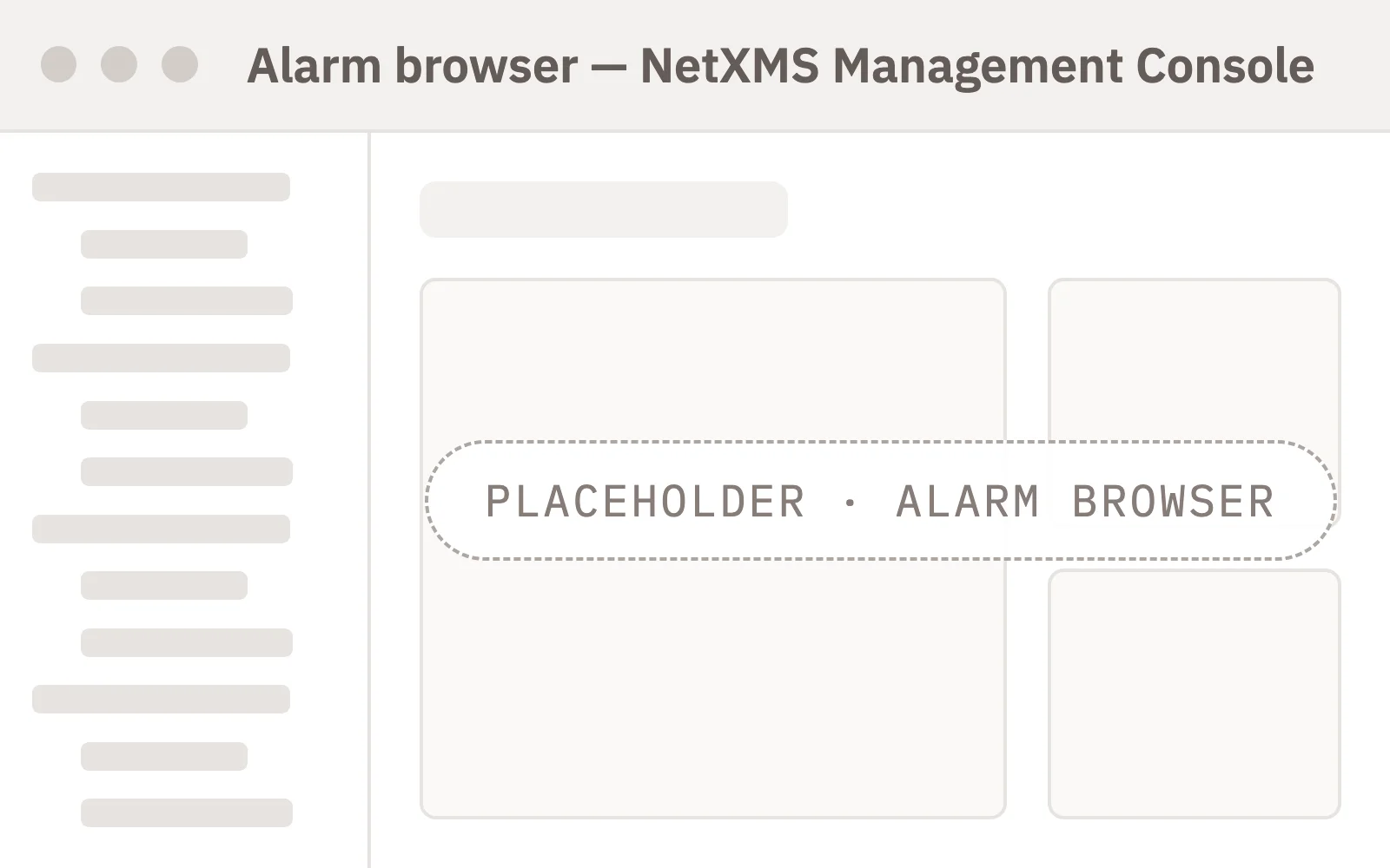 Alarm browser with active alarms by severity