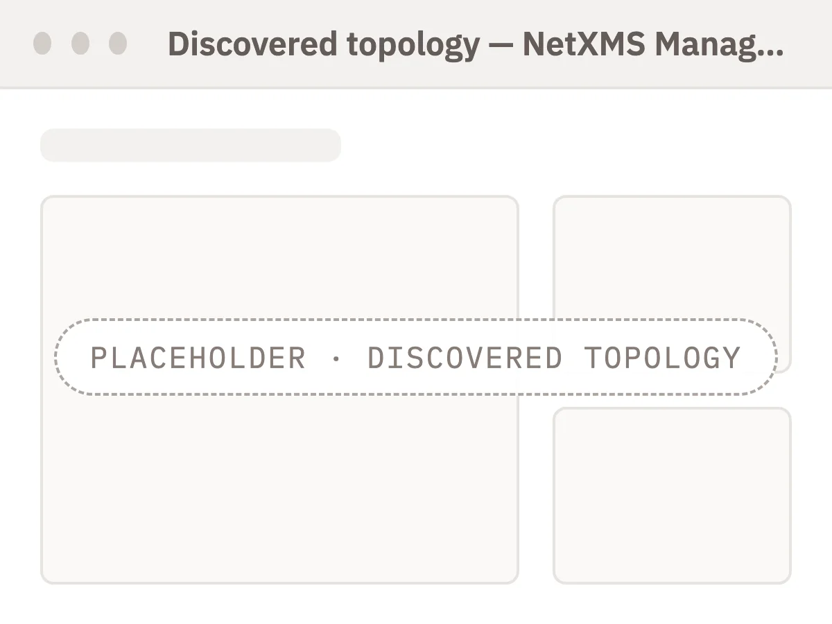 Automatically discovered network topology