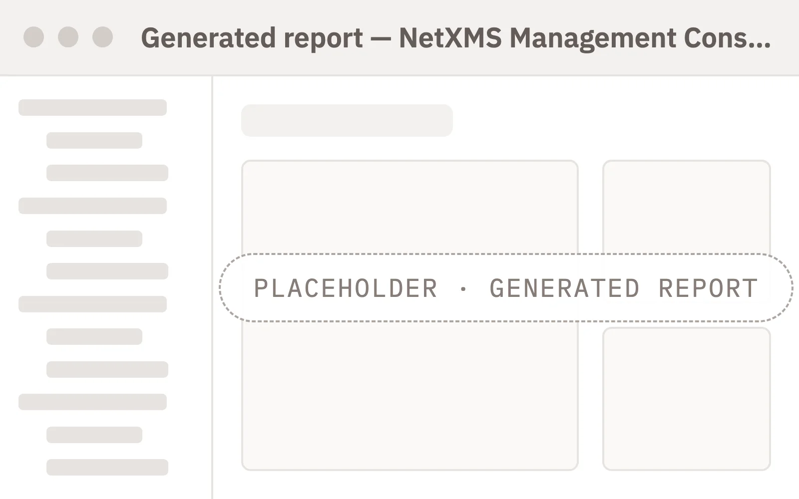 Report generated by the reporting server