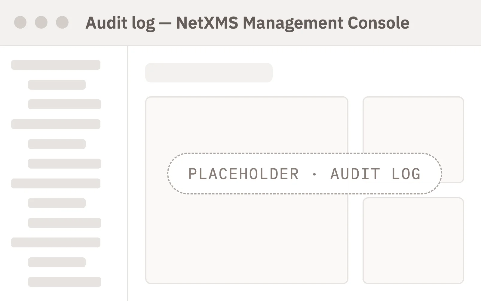 Audit log of configuration changes